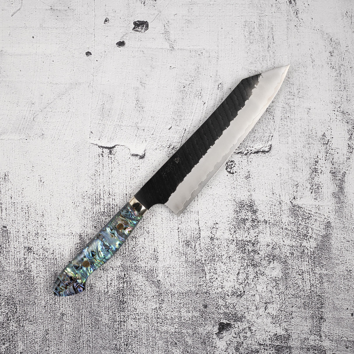 二唐 SG2 珍珠母 牛刀尖 240mm 黑打槌目