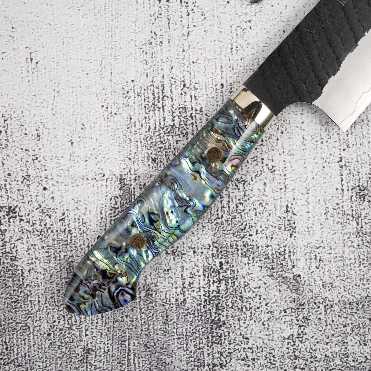 二唐 SG2 珍珠母 牛刀尖 240mm 黑打槌目