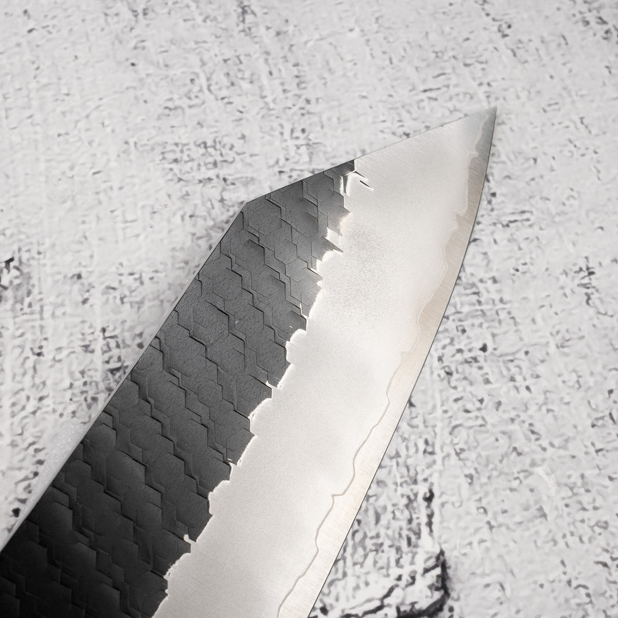 二唐 SG2 珍珠母 牛刀尖 240mm 黑打槌目