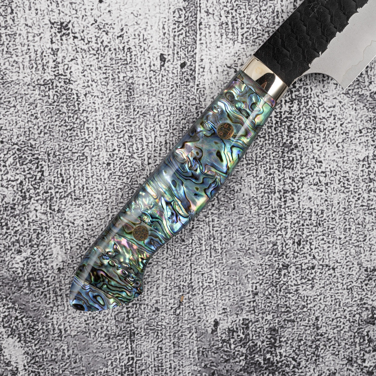 二唐 SG2 珍珠母 魚尾型筋引 300mm 黑打槌目