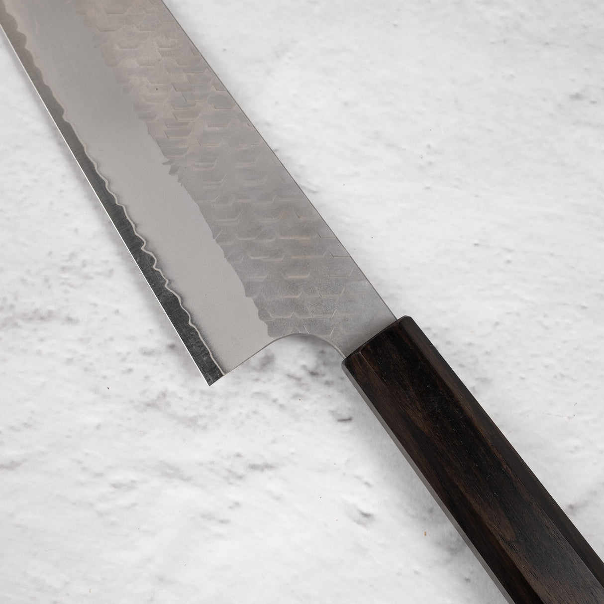 Nigara SG2 Tsuchime Matt Migaki K-tip Gyuto 210mm 烏木