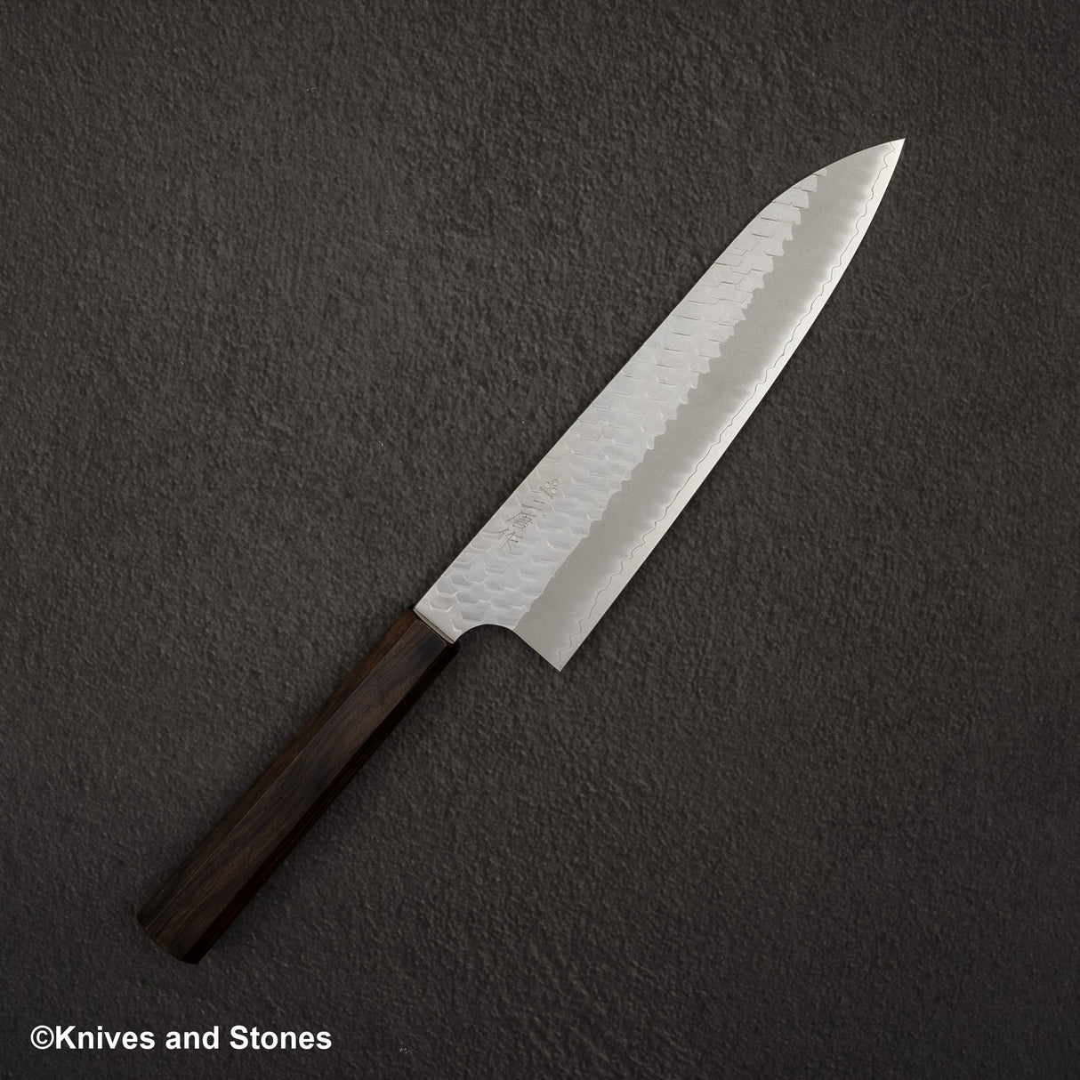 Nigara SG2 Tsuchime Matt Migaki Gyuto 210mm Ebony Handle