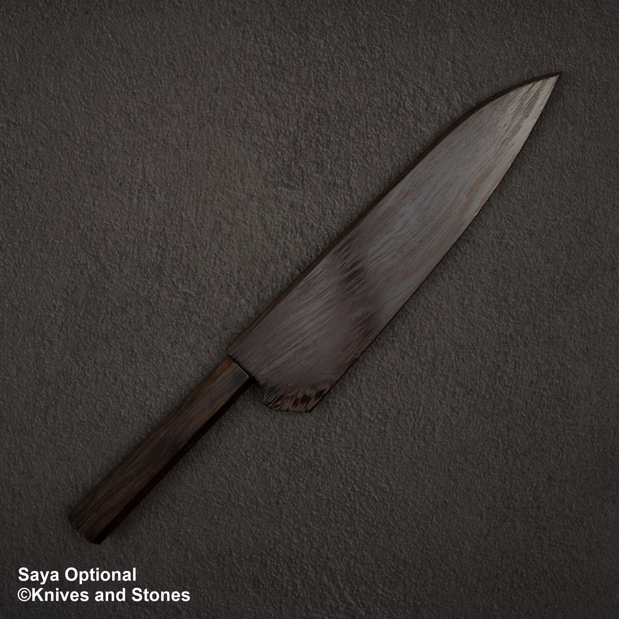 Nigara SG2 Tsuchime Matt Migaki Gyuto 210mm Ebony Handle