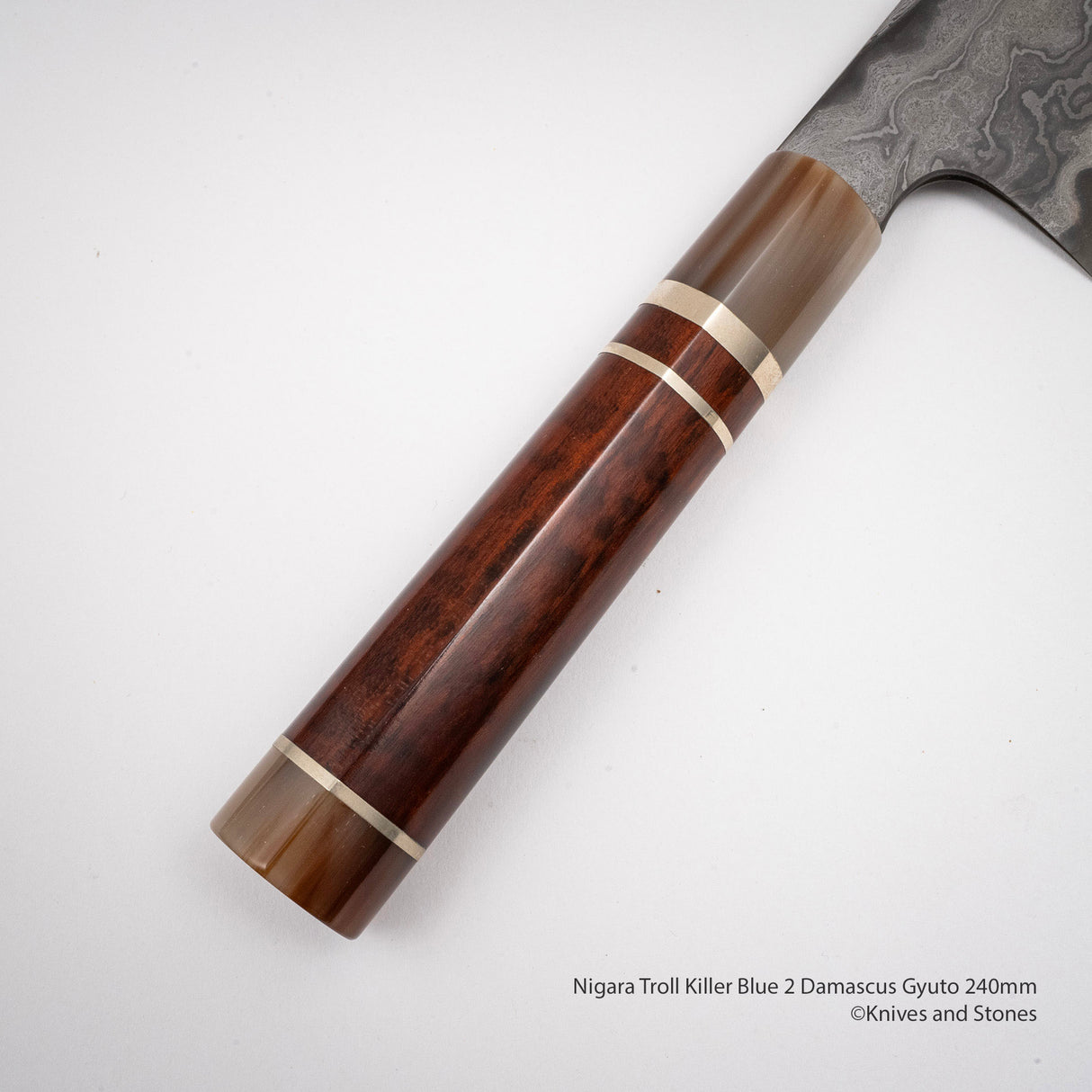 Nigara Troll Killer "Onikoroshi" Aogami #2 Damascus 240mm Gyuto