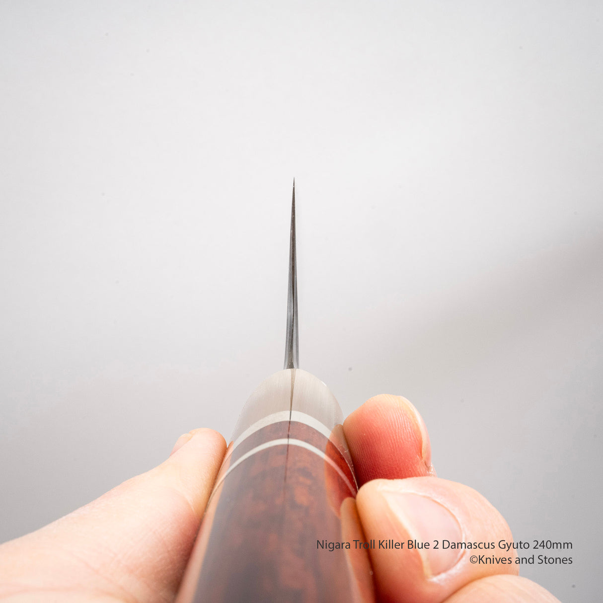 Nigara Troll Killer "Onikoroshi" Aogami #2 Damascus 240mm Gyuto