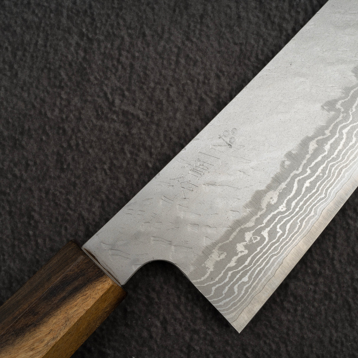 Nigara VG10 大馬士革 Tsuchime K-tip Gyuto 240 毫米黑色 Chacate 手柄