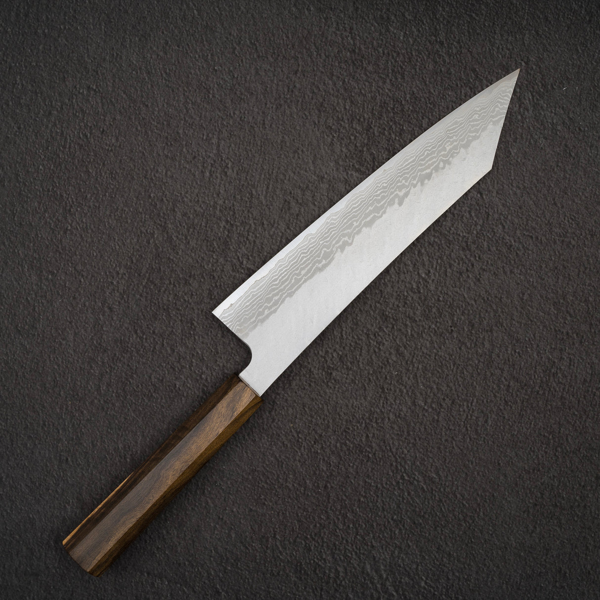 Nigara VG10 大馬士革 Tsuchime K-tip Gyuto 240 毫米黑色 Chacate 手柄
