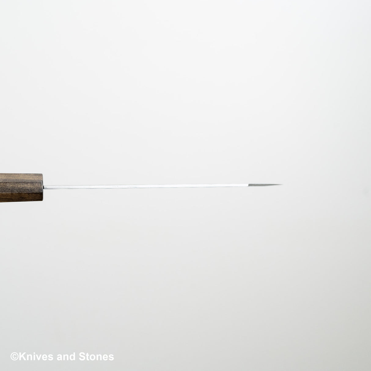 Nigara Aogami(藍色)超級霧面 Migaki Tsuchime 成品 K-tip Petty 150mm 黑色 Chacate