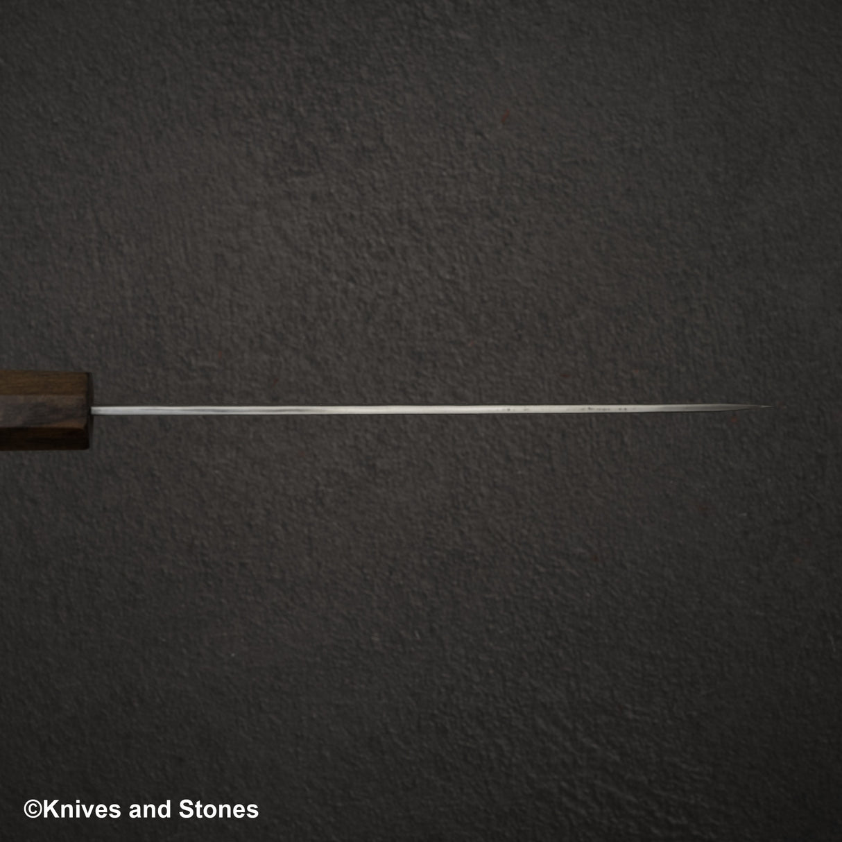 Nigara Aogami(藍色)超級霧面Migaki Tsuchime 成品 Petty 150mm 黑色 Chacate