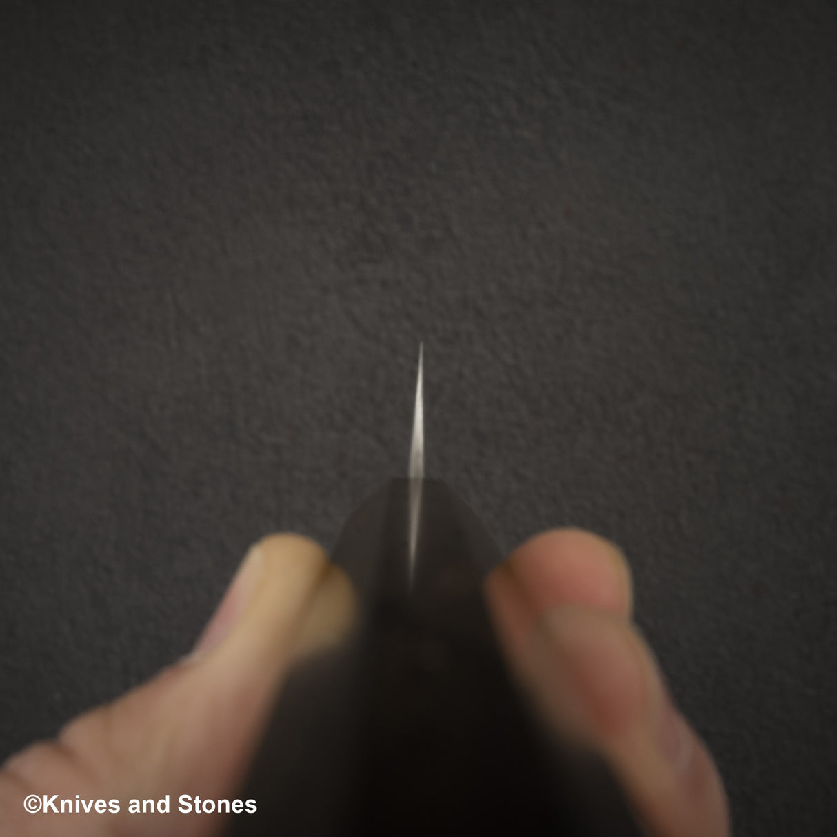 Nigara Aogami(藍色)超級霧面Migaki Tsuchime 成品 Petty 150mm 黑色 Chacate