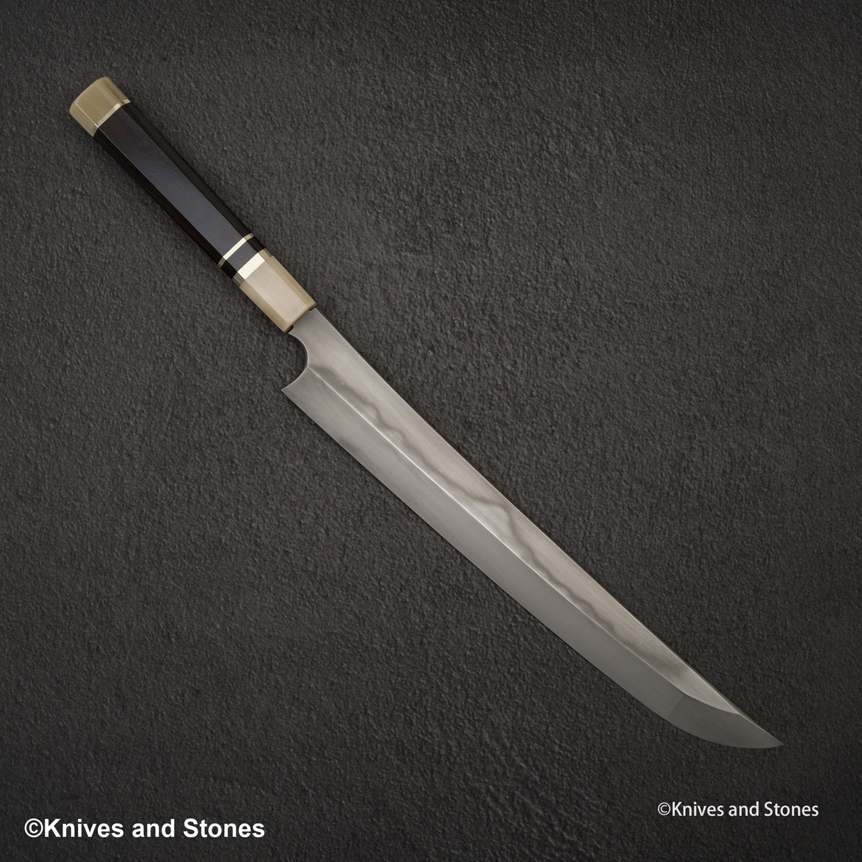 Nigara Blue 2 Honyaki Mt Fuji Hamon Sakimaru 300mm