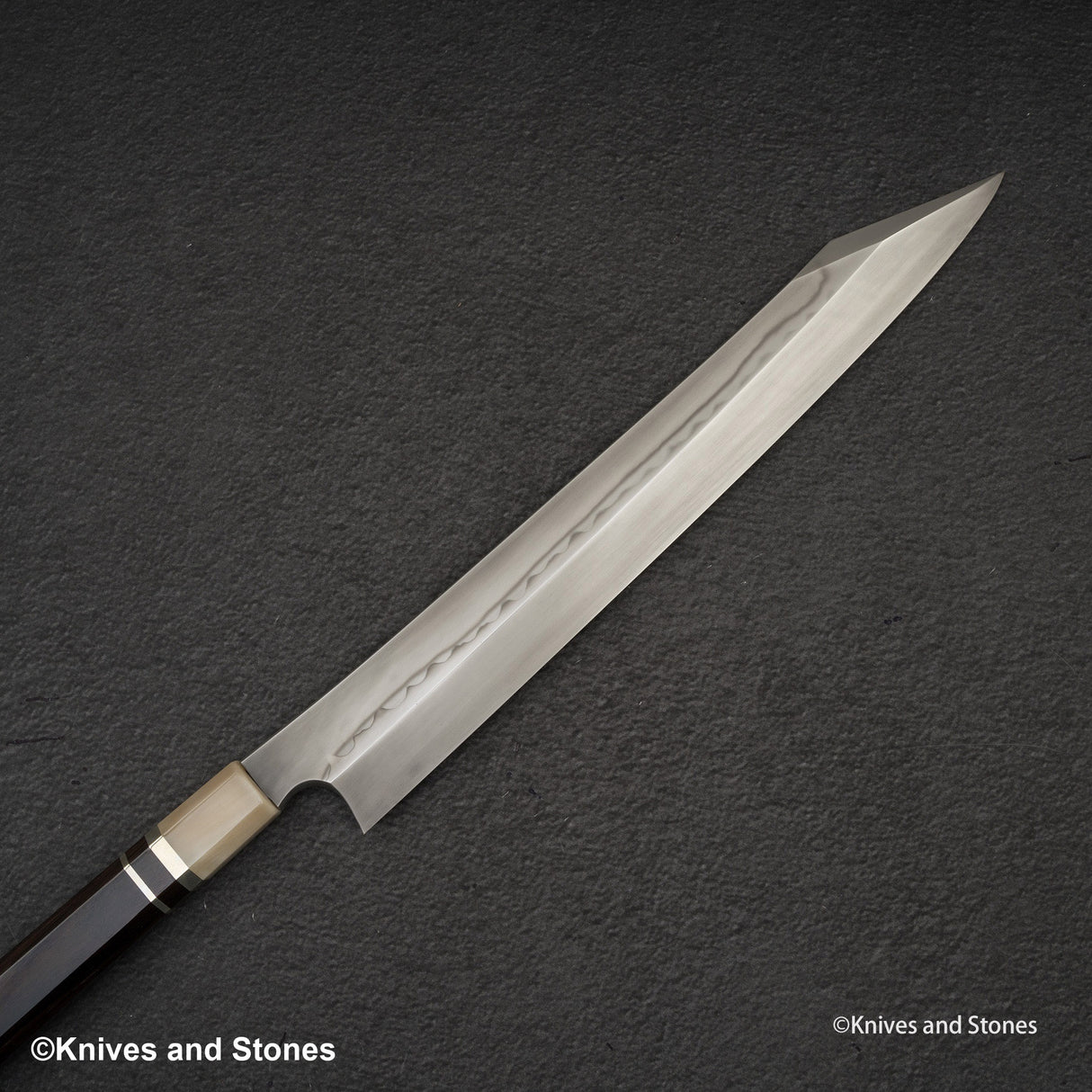 Nigara Blue 2 Honyaki Dual Hamon 柳葉切助 300mm