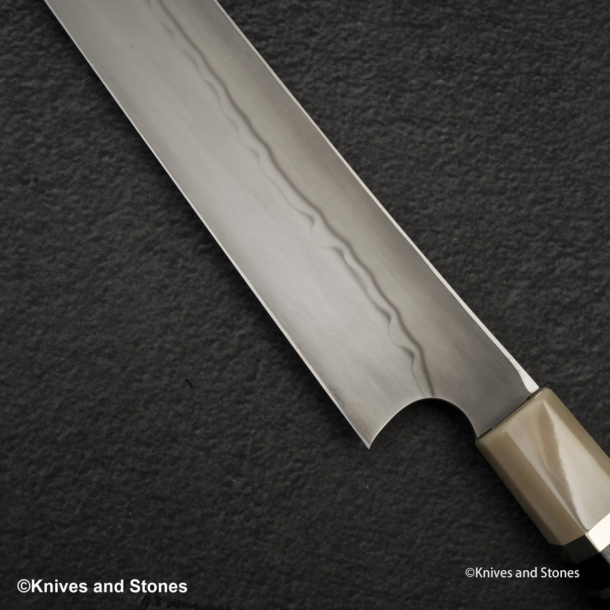 Nigara Blue 2 Honyaki Dual Hamon 柳葉切助 300mm