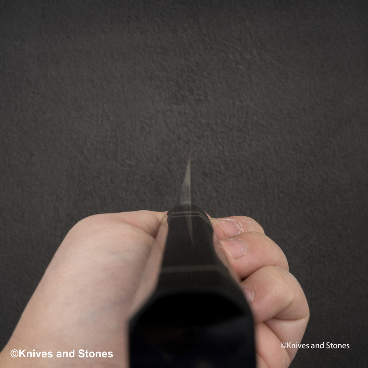 二唐藍二本燒柳刃 330mm 飛燒劍刃文