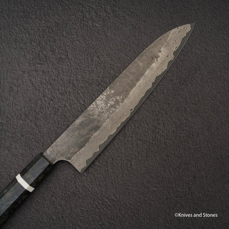 Nigara Ginsan Kurozome Damascus Gyuto 240mm Birch Handle