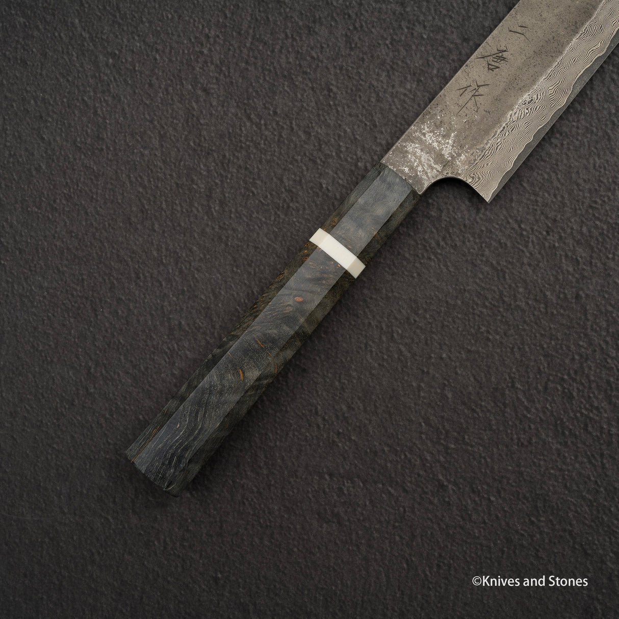 Nigara Ginsan Kurozome Damascus Sujihiki 330mm 樺木手柄