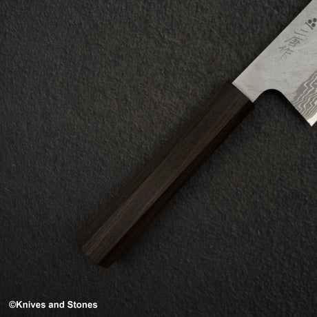 Nigara VG10 Damascus Tsuchime Gyuto 240mm Black Chacate