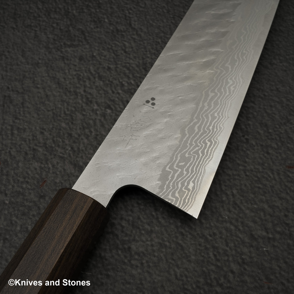 Nigara VG10 大馬士革 Tsuchime Gyuto 240mm 黑色 Chacate