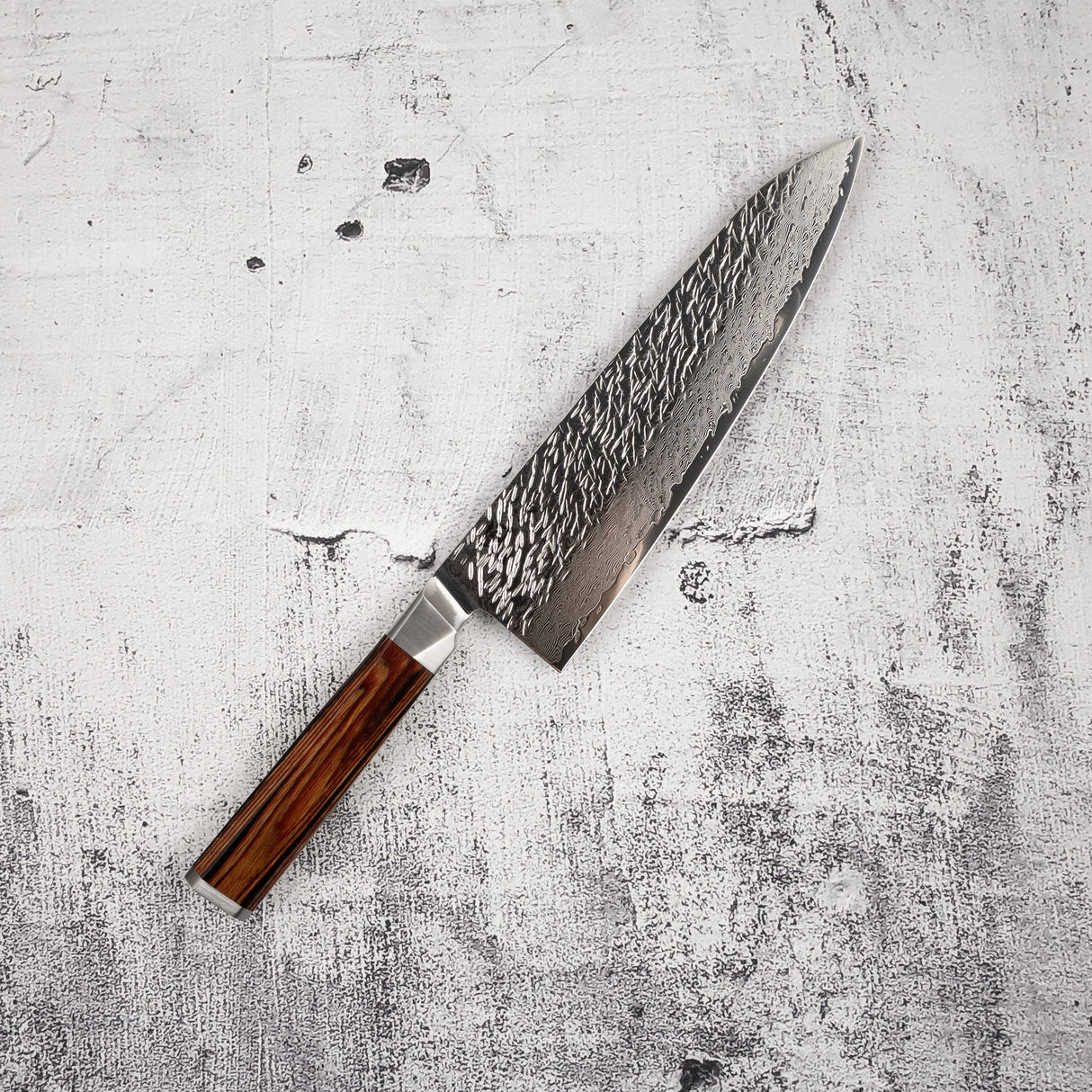小野涼風 SG2 大馬士革牛刀 210mm 槌目 西式手柄