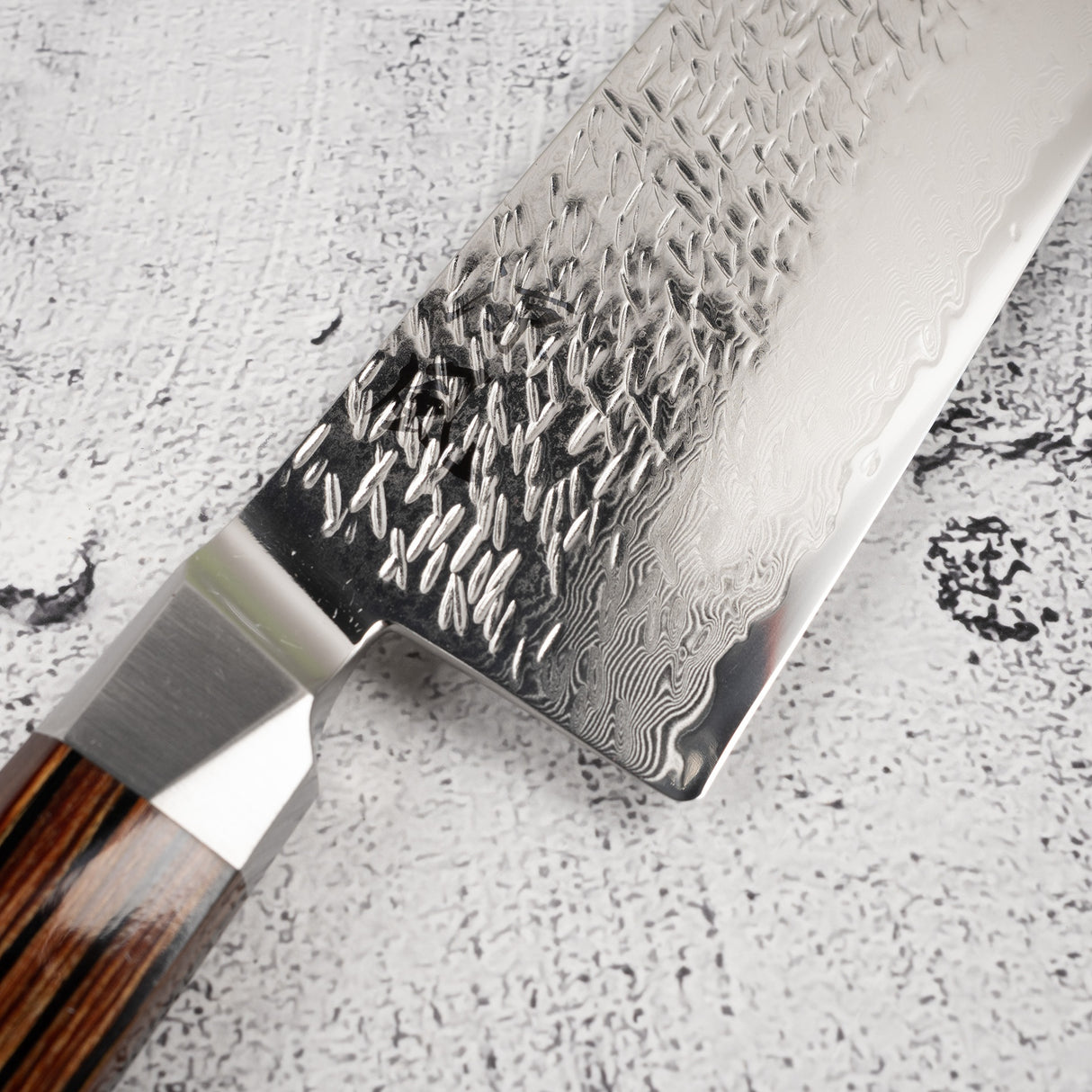 小野涼風 SG2 大馬士革菜切 165mm 槌目