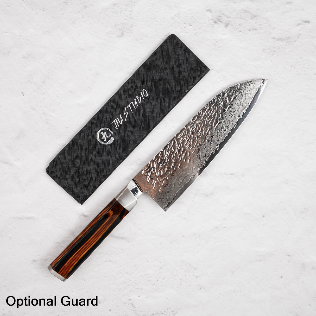 Ono Suzukaze SG2 Tsuchime Damascus Santoku 180mm