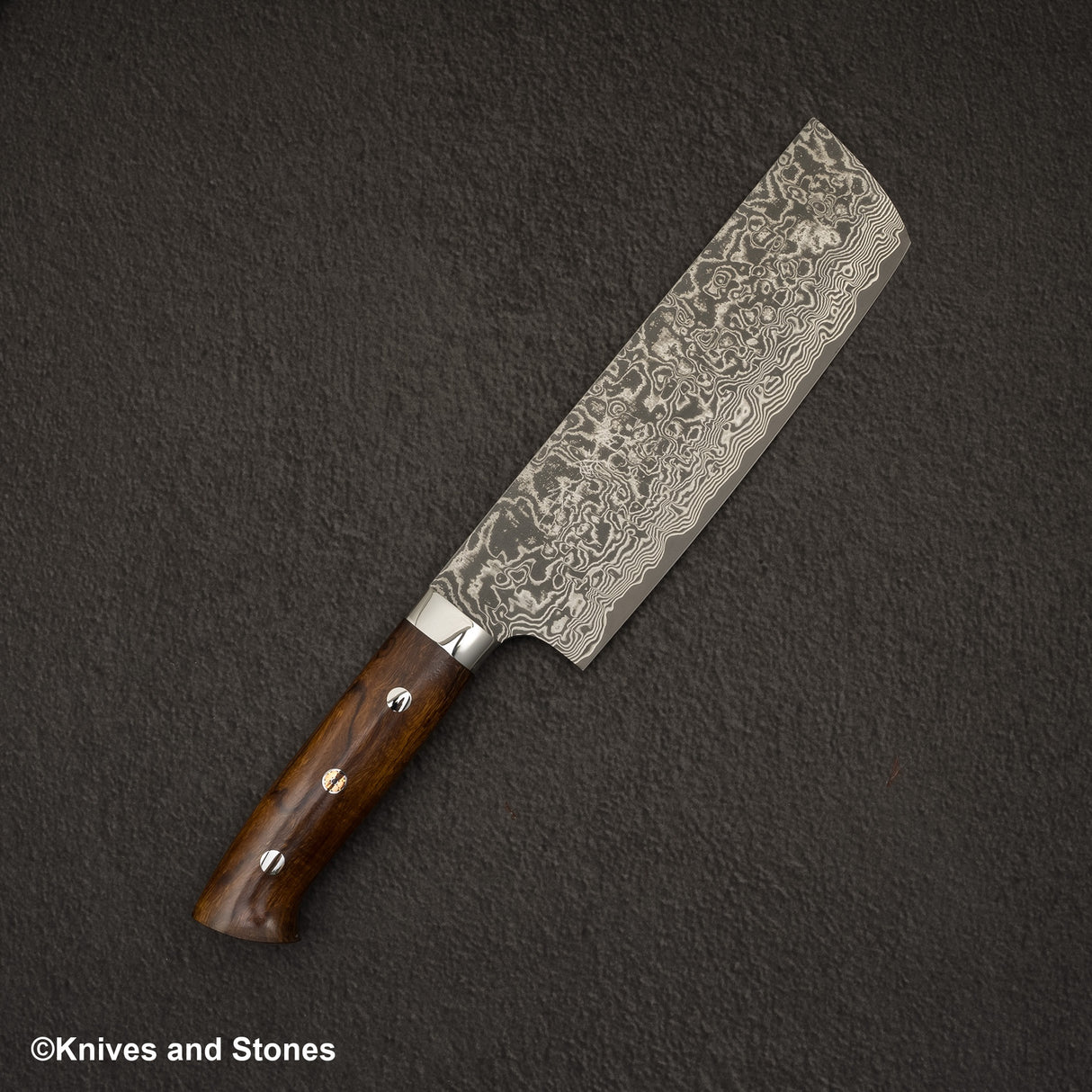 Takeshi Saji SG2 Black Damascus Nakiri 175mm Ironwood