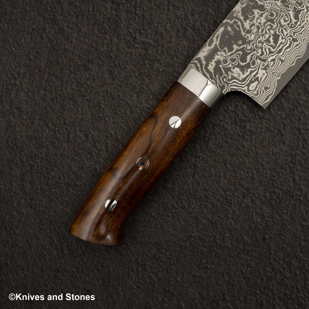 Takeshi Saji SG2 Black Damascus Nakiri 175mm Ironwood