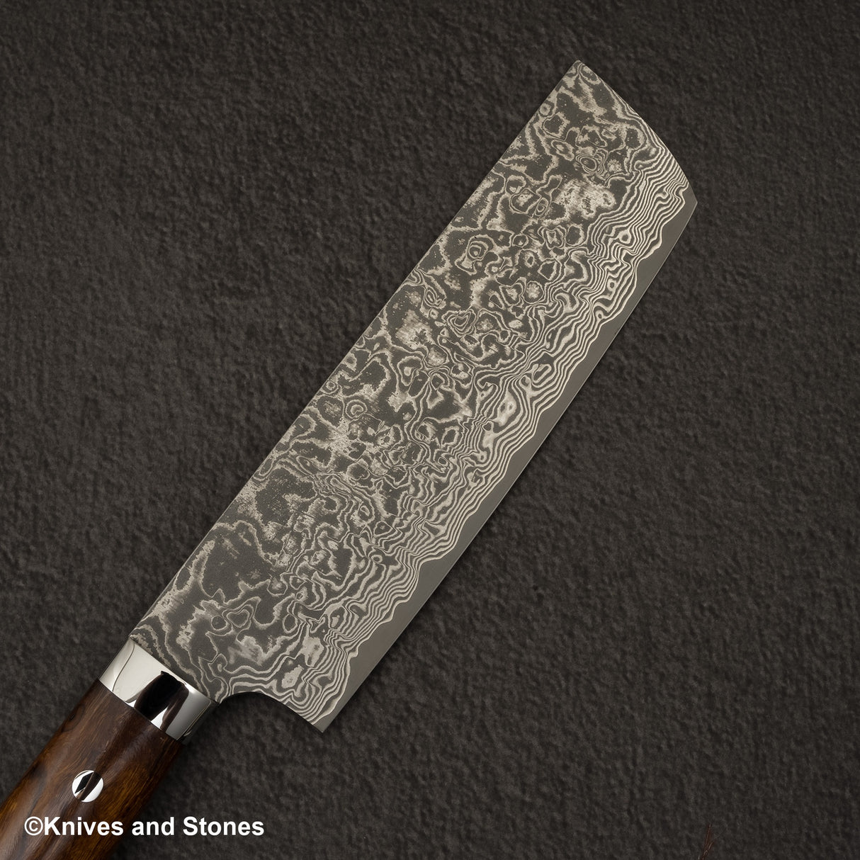 Takeshi Saji SG2 Black Damascus Nakiri 175mm Ironwood