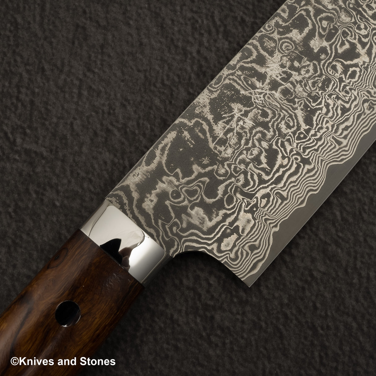 Takeshi Saji SG2 Black Damascus Nakiri 175mm Ironwood