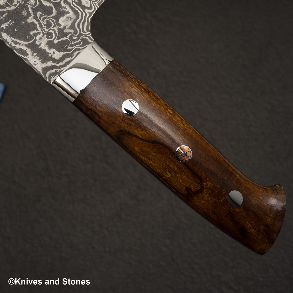 Takeshi Saji SG2 Black Damascus Nakiri 175mm Ironwood