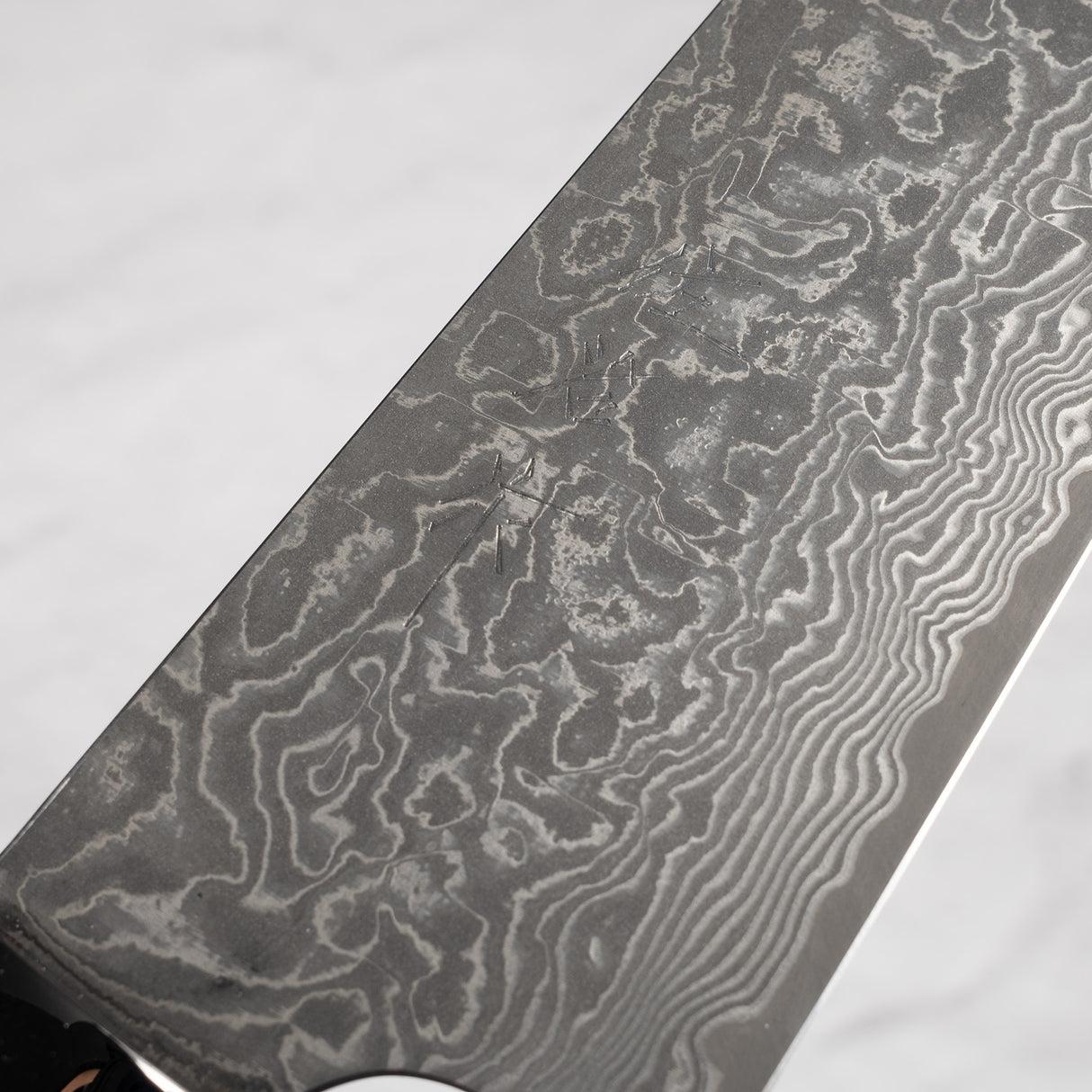 Saji Black Damascus Gyuto 210mm SG2 Stag Handle