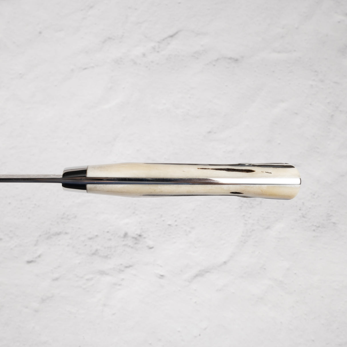 Saji Black Damascus Gyuto 210mm SG2 Stag Handle