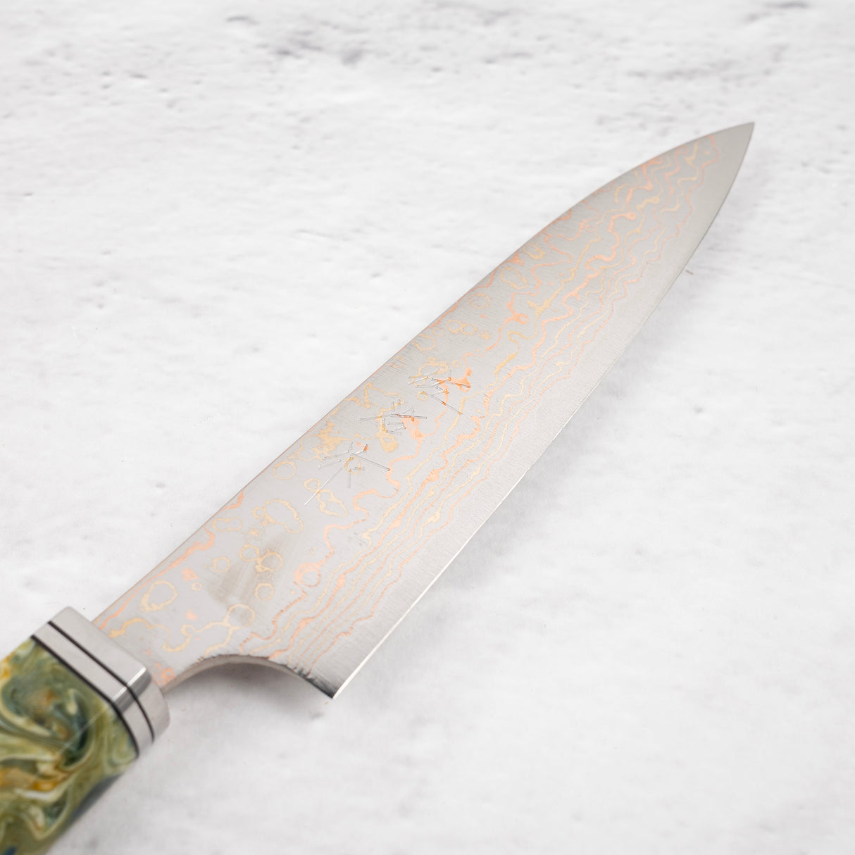 2025財年末特惠:Saji VG10 彩虹大馬士革 Petty 130毫米,帶宇宙漩渦手柄