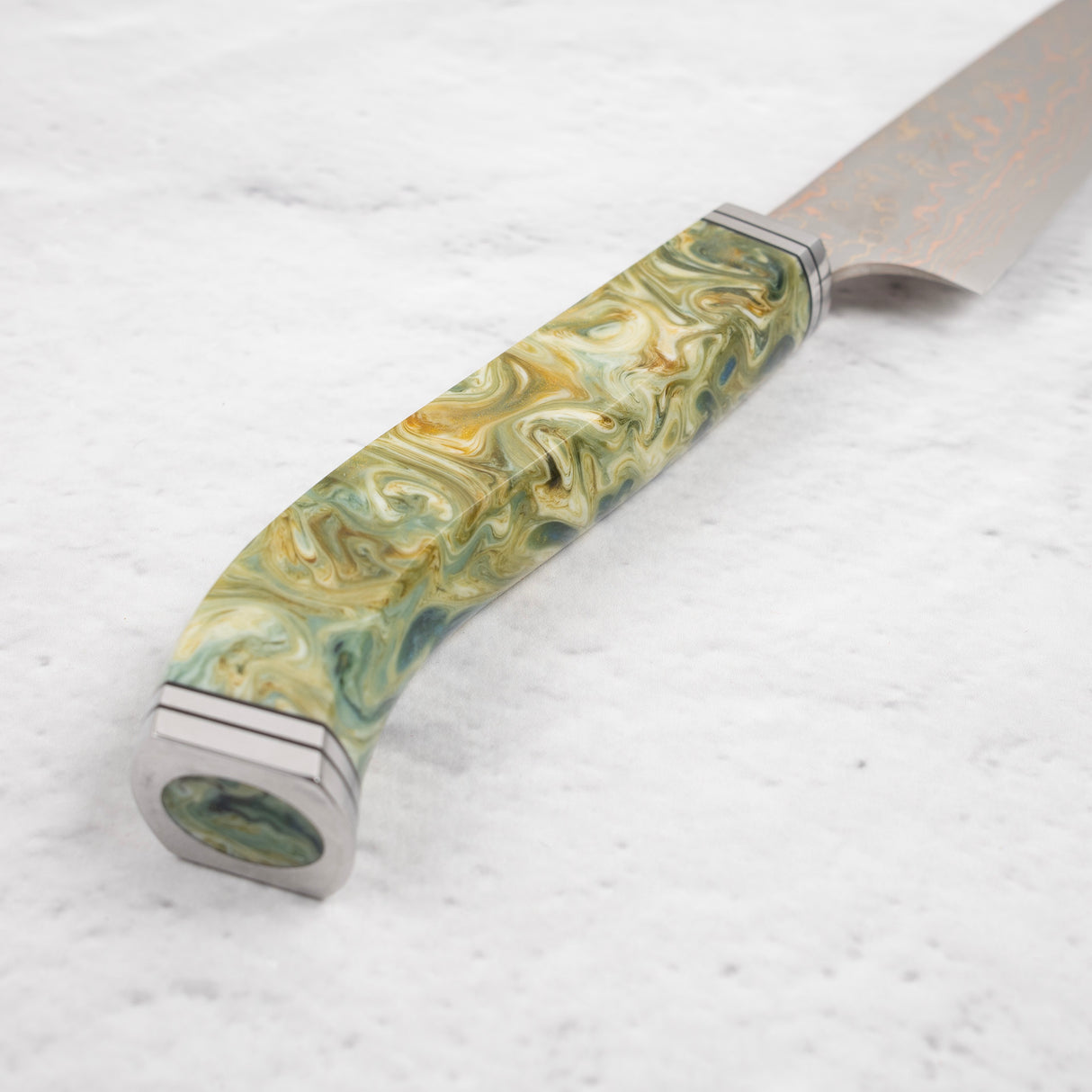 2025財年末特惠:Saji VG10 彩虹大馬士革 Petty 130毫米,帶宇宙漩渦手柄