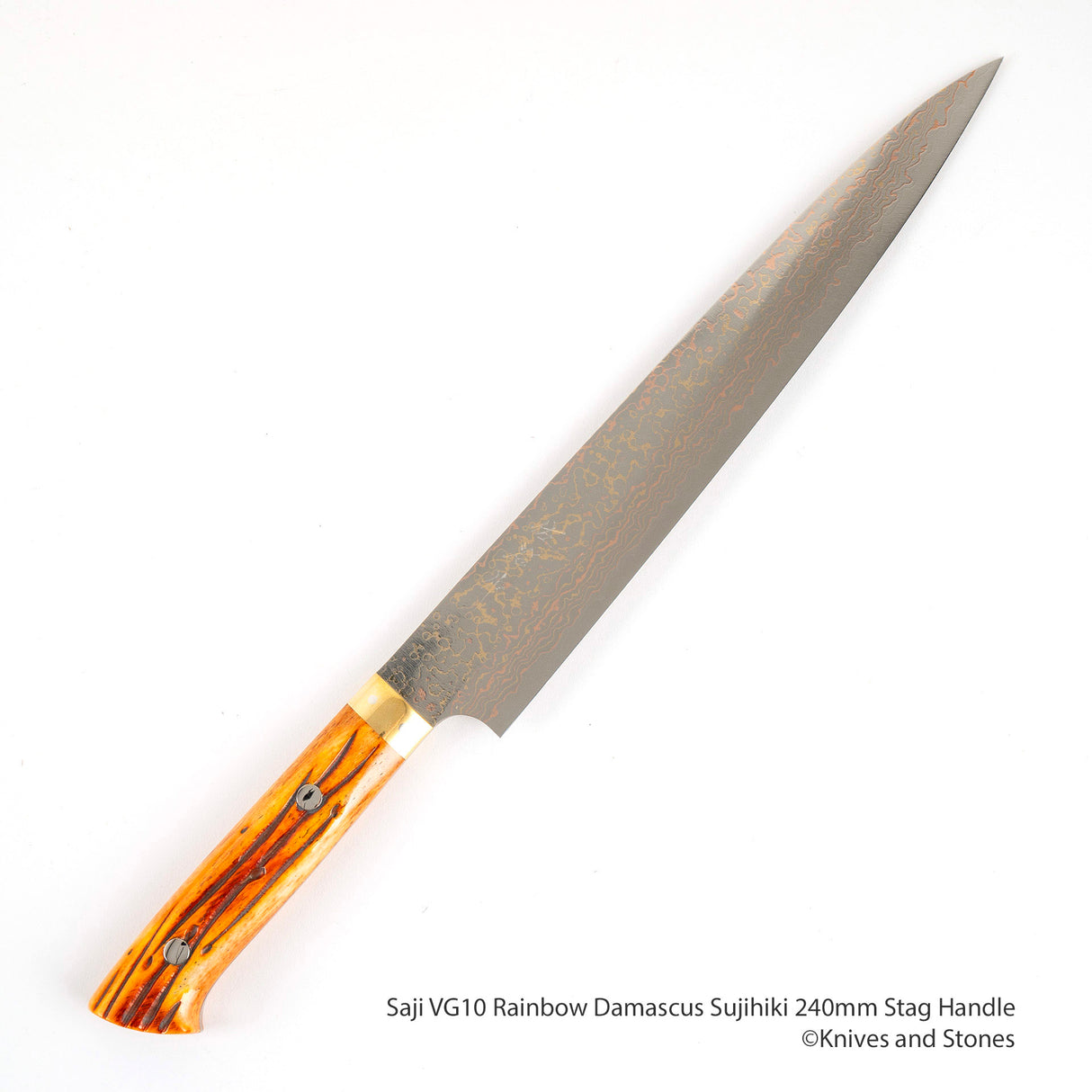 Saji VG10 彩虹大馬士革 Sujihiki 牛骨手柄 240/270 毫米