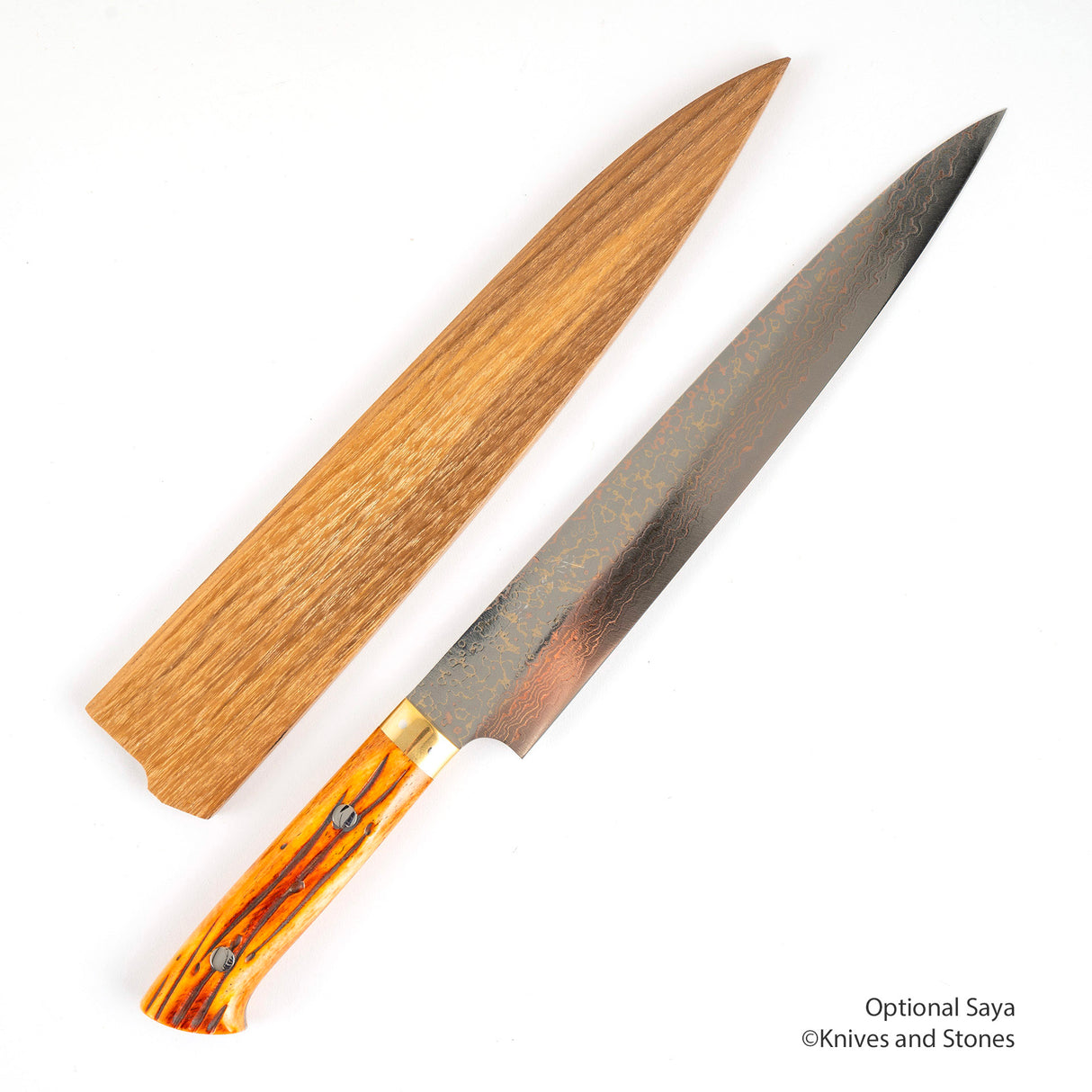 Saji VG10 彩虹大馬士革 Sujihiki 牛骨手柄 240/270 毫米