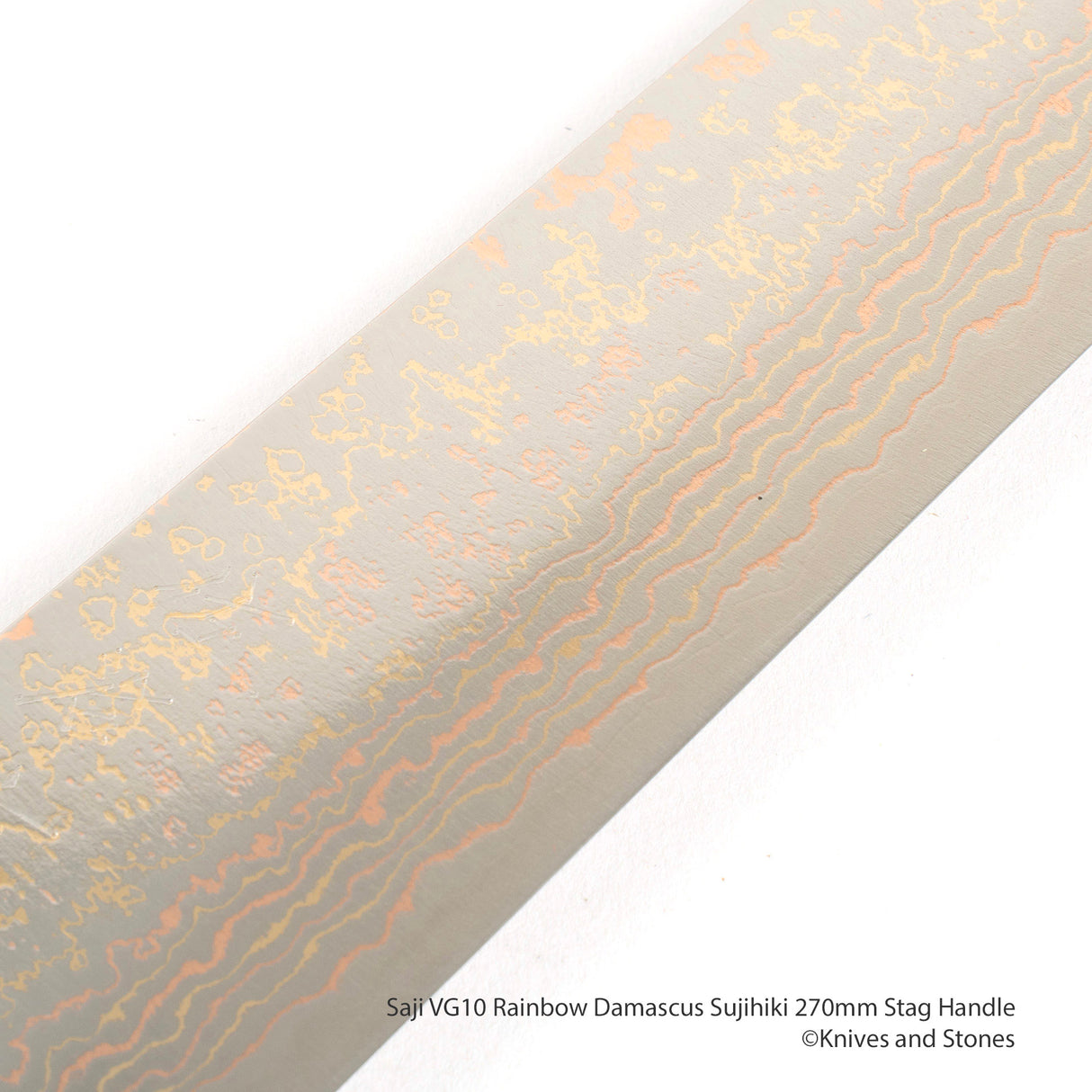 Saji VG10 彩虹大馬士革 Sujihiki 牛骨手柄 240/270 毫米