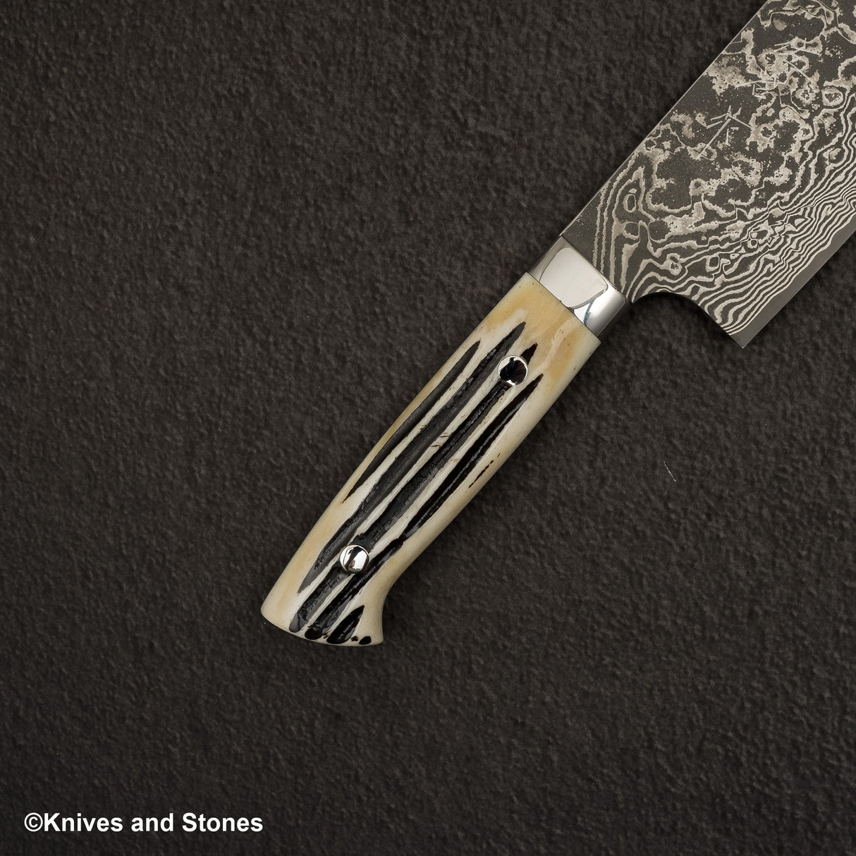 Takeshi Saji SG2 黑色大馬士革刀 Nakiri 175mm 鹿角柄