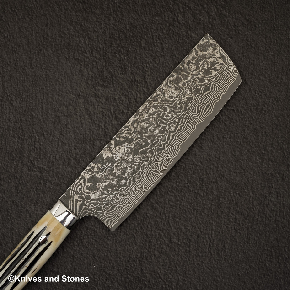 Takeshi Saji SG2 黑色大馬士革刀 Nakiri 175mm 鹿角柄