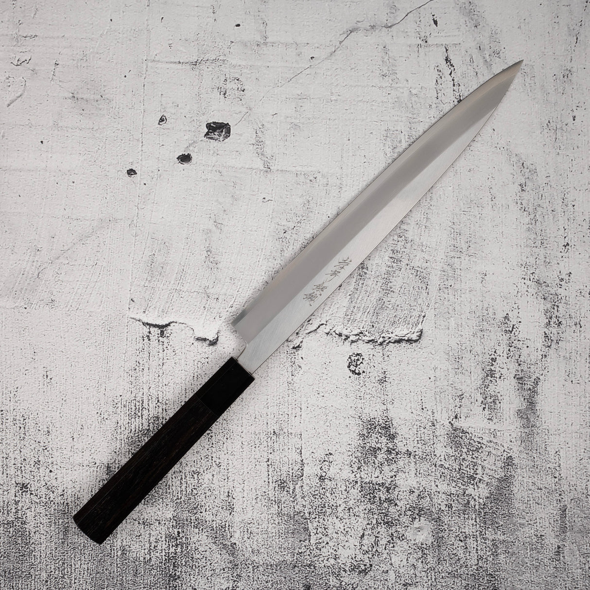 堺孝行 銀丹銀三鋼左手柳刃 270mm 附鞘