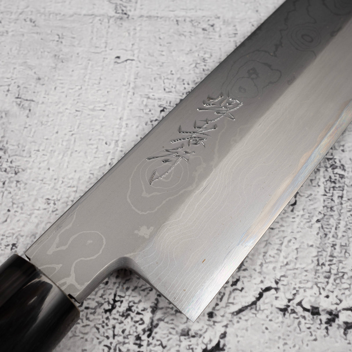 堺孝行 特上白二大馬士革鎌型薄刃 195mm