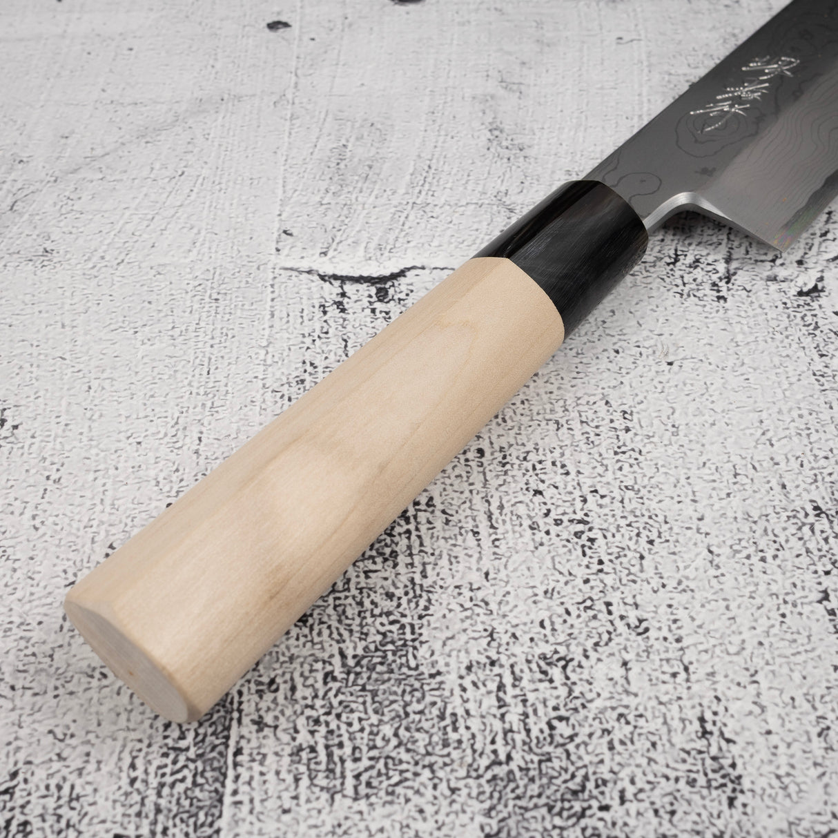 堺孝行 特上白二大馬士革鎌型薄刃 195mm