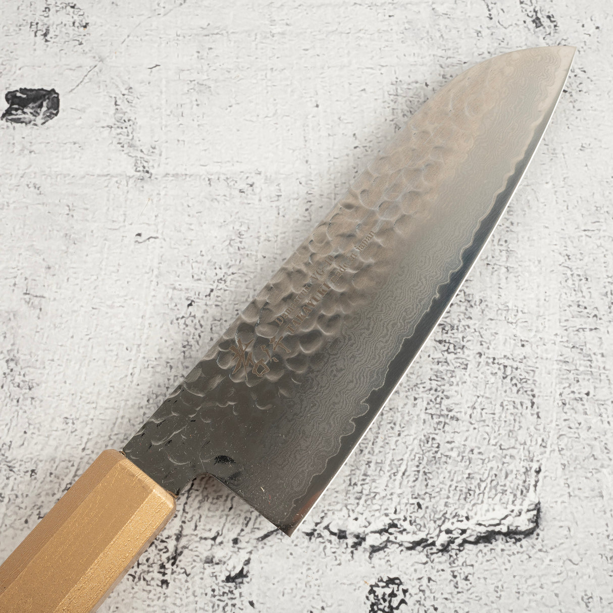 Sakai Takayuki VG10 33 Layer Damascus Santoku 170mm Gold