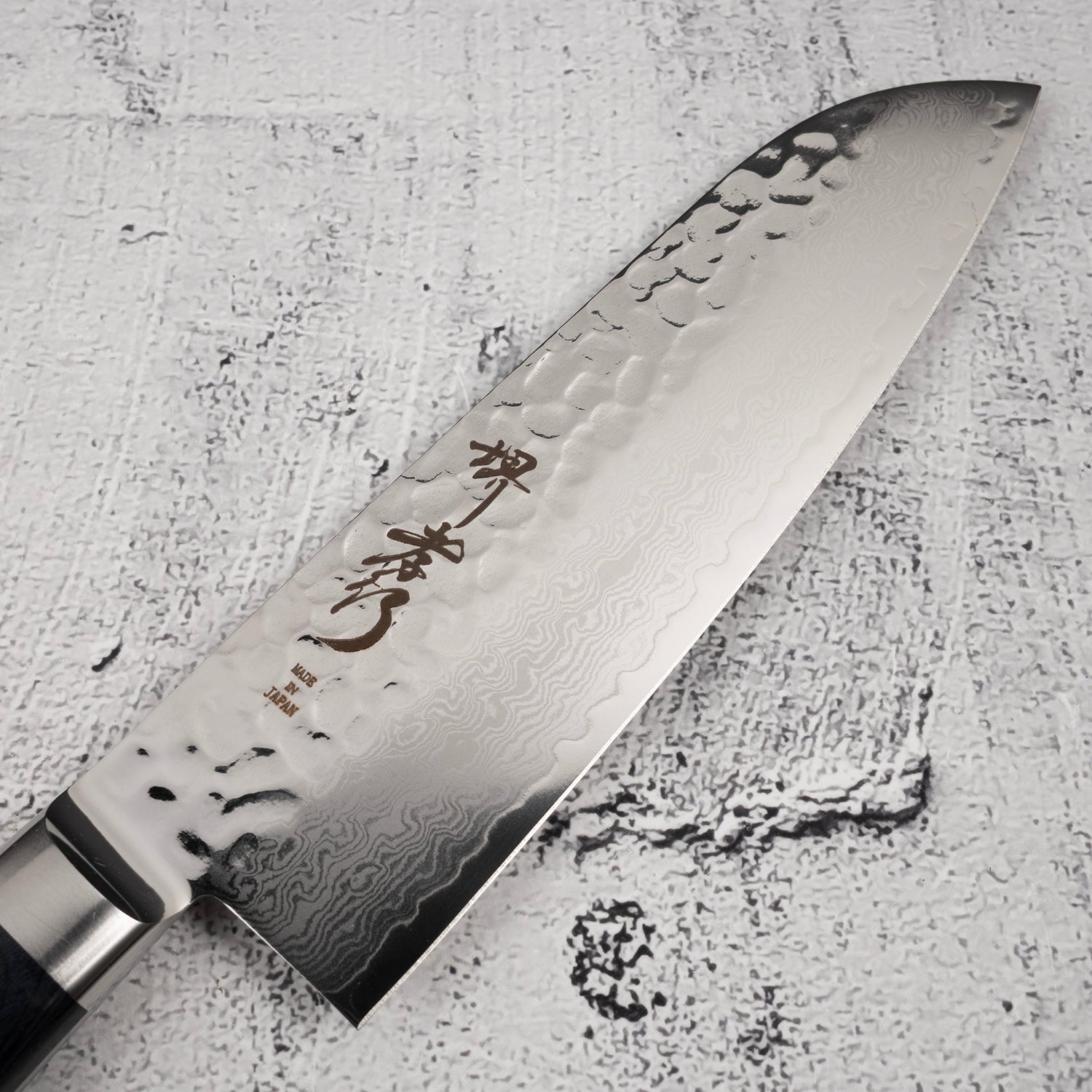 Sakai Takayuki VG10 33 Layer Damascus Santoku 180mm Blue Handle