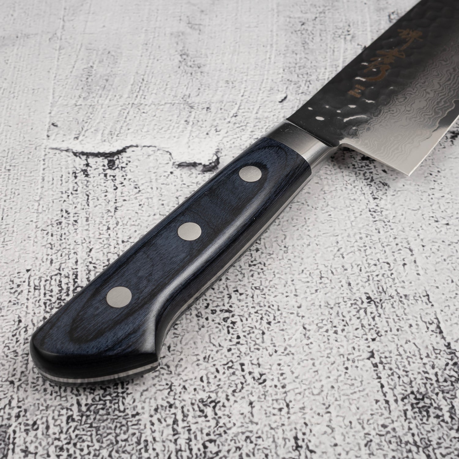 Sakai Takayuki VG10 33 Layer Damascus Santoku 180mm Blue Handle