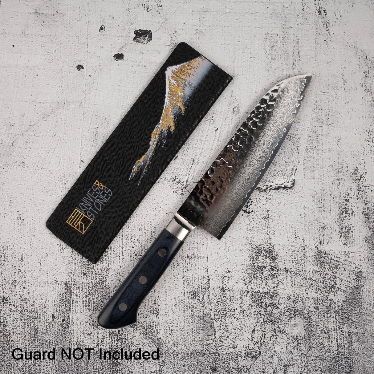 Sakai Takayuki VG10 33 Layer Damascus Santoku 180mm Blue Handle