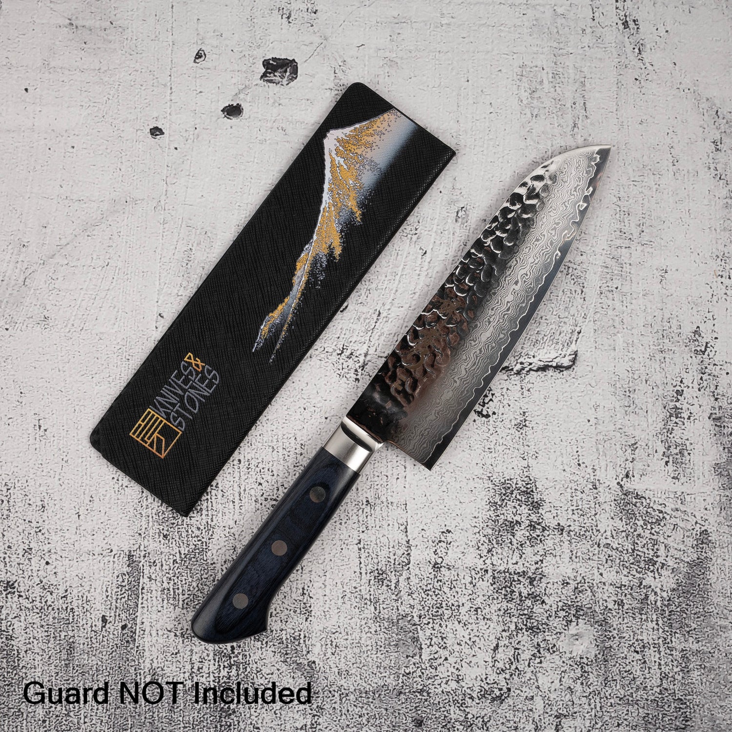 Sakai Takayuki VG10 33 Layer Damascus Santoku 180mm Blue Handle