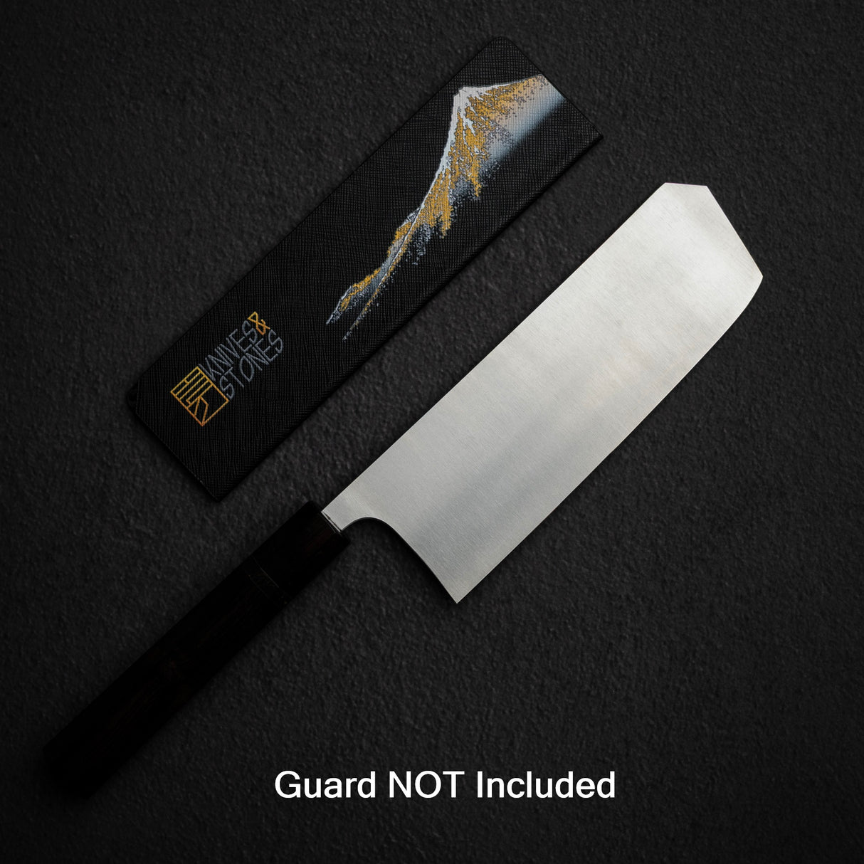 Shibata Koutetsu Chromax Boss Nakiri 175mm, Ebony Black Ring Handle