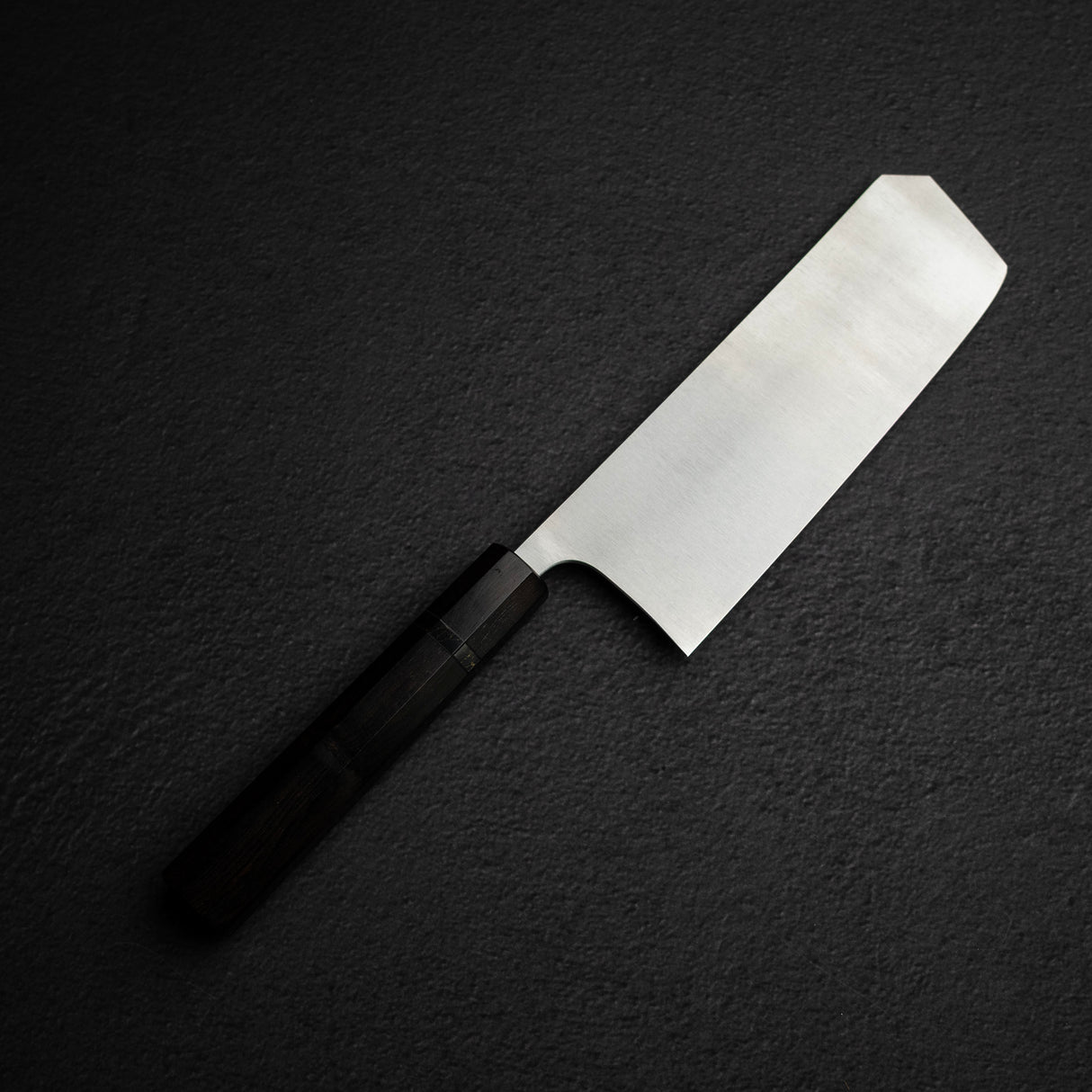 Shibata Koutetsu Chromax Boss Nakiri 175mm, Ebony Black Ring Handle