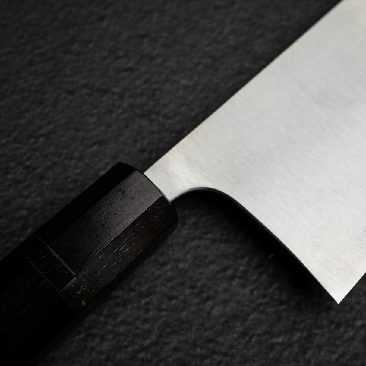 Shibata Koutetsu Chromax Boss Nakiri 175mm, Ebony Black Ring Handle